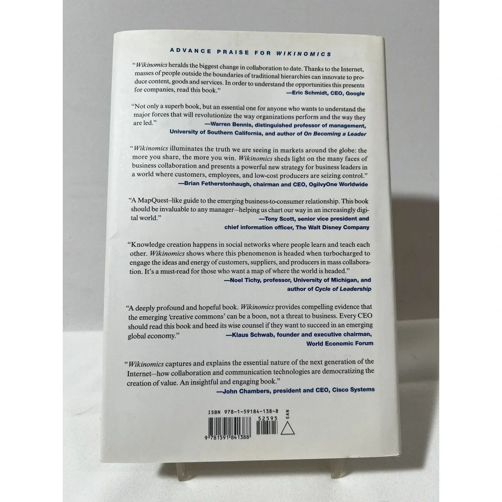 Wikinomics‎ Hardcover Business Strategy Innovation Collaboration Leadership Book